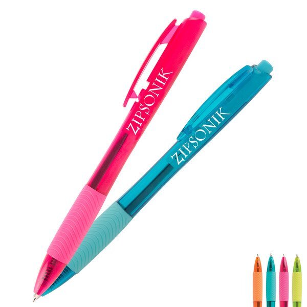 Tryit™ Bright Translucent Retractable Ballpoint Pen