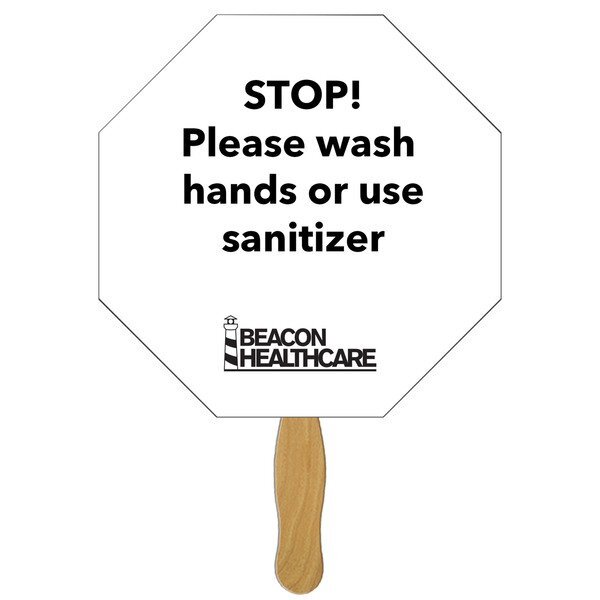 Stop Sign Hand Fan