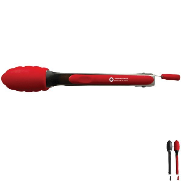 Silicone Tongs, 10-1/2"
