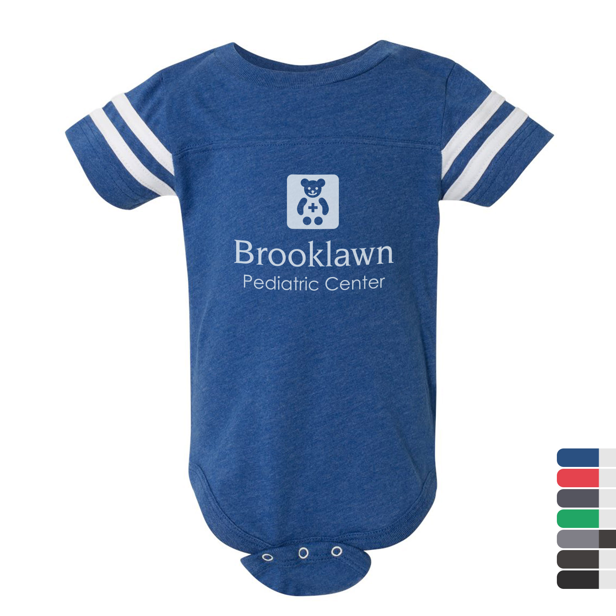 Dodgers Personalized Newborn Royal Blue Onesie