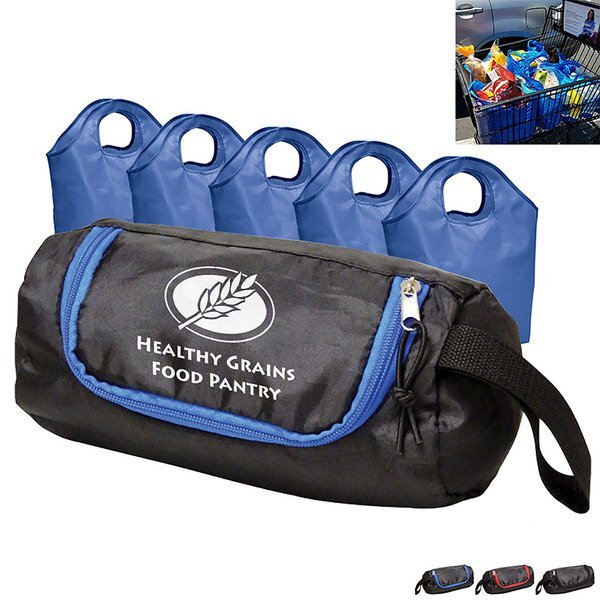 Reusable Grocery Pod Polyester Tote Set