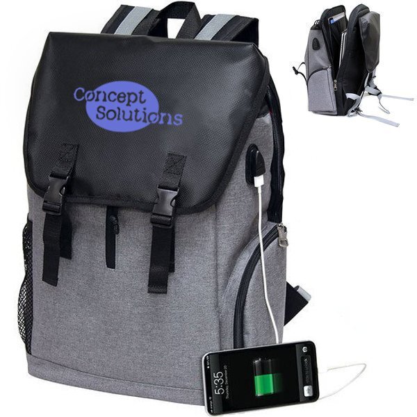 Impulse USB Polycanvas Computer Backpack