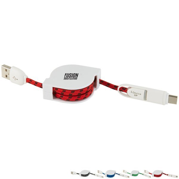 Retractable Charge-It™ 3-In-1 Cable