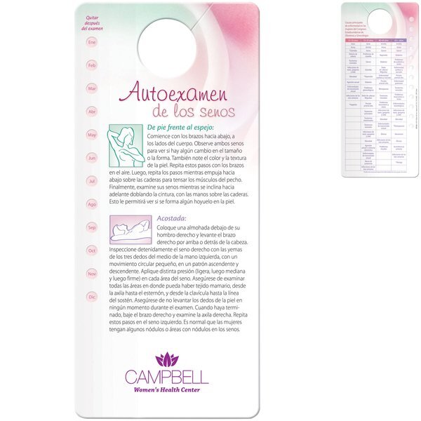 Spanish Breast Self-Exam Shower Card