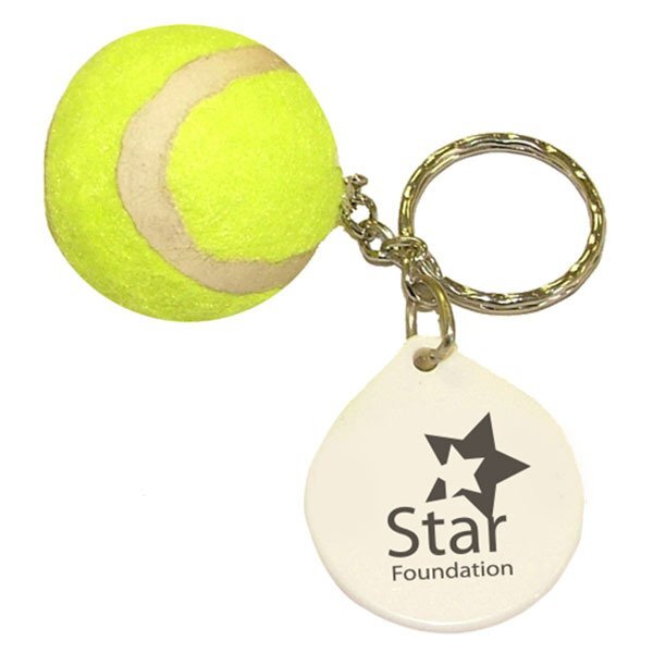 Tennis Ball Keychain