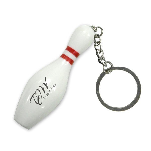 Bowling Pin Keychain