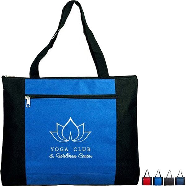 Double Zippered Polyester Tote