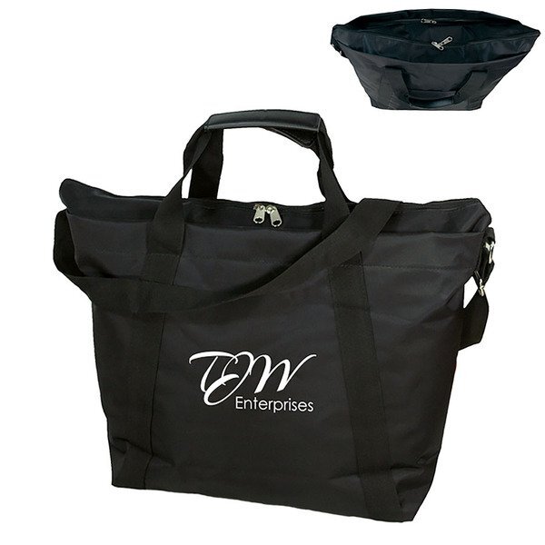 Convenient Zippered Polyester Tote