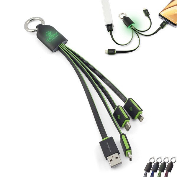 Astro Lighted 3-in-2 Charging Cables
