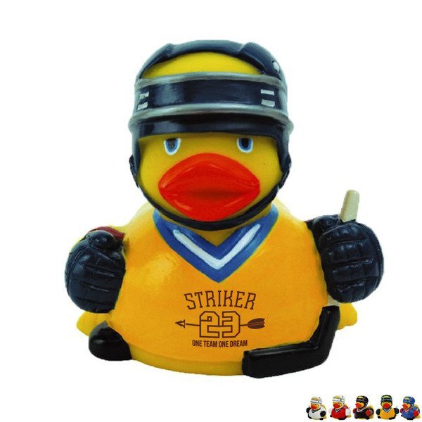 Hockey Player Rubber Duck