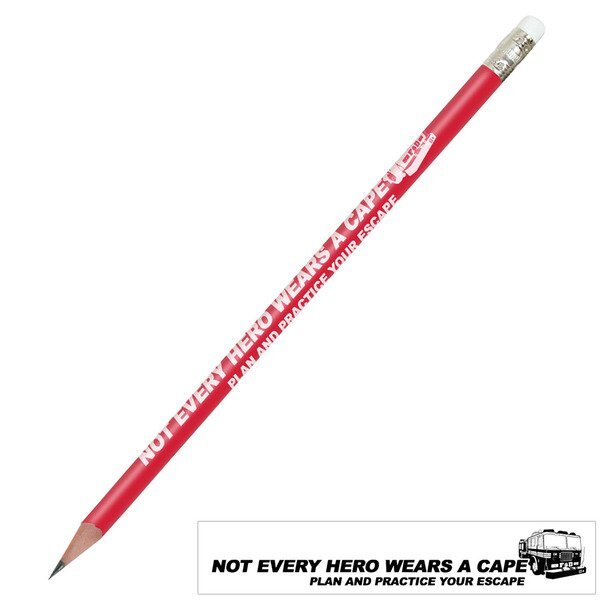 Not Every Hero Wears A Cape Fire Safety Pencil, Stock