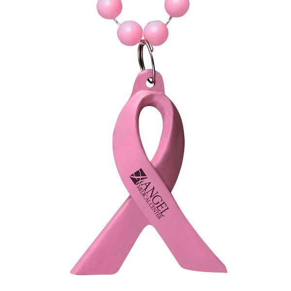 Pink Ribbon Beads