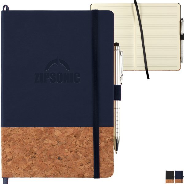 Lucca Cork Hard Bound JournalBook™, 8-1/2" x 5-1/2"