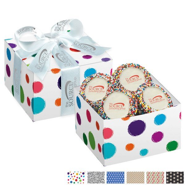 Chocolate Covered Oreo® 5 Piece Gift Box, Rainbow Nonpareil Sprinkles