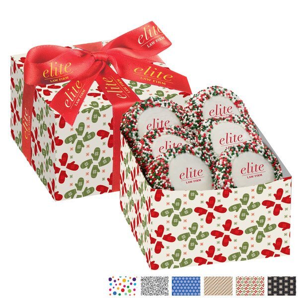 Chocolate Covered Oreo® 5 Piece Gift Box, Holiday Nonpareil Sprinkles
