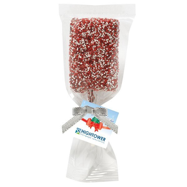 Chocolate Covered Crispy Pop with Corporate Mix & Match Sprinkles