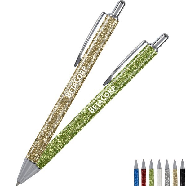 Glitter Crush Plunger Action Pen