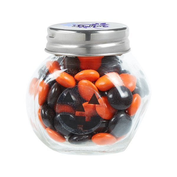 Cryptic Halloween Canister Jar with Chocolate Buttons