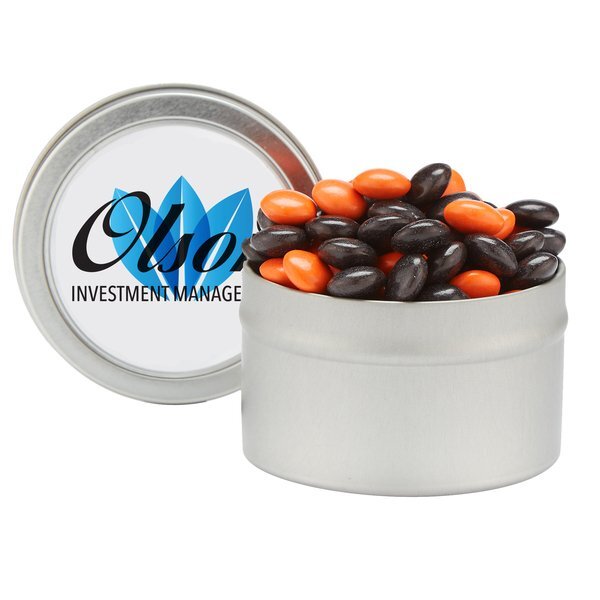 Candy Cauldron Tin with Halloween Chocolate Buttons