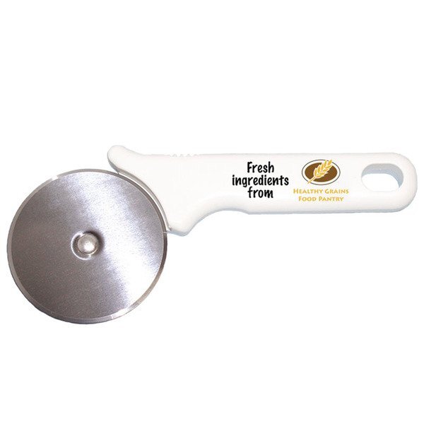 Pizza Cutter w/ White Handle