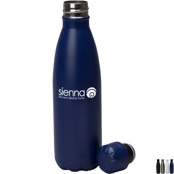 Palermo Double Wall Stainless Steel Vacuum Bottle, 17oz.