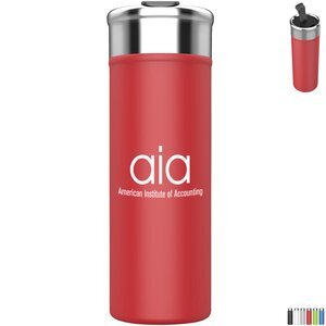 Esen Double Wall Stainless Steel Vacuum Tumbler w/ Copper Lining, 18oz. Esen Double Wall Stainless Steel Vacuum Tumbler w/ Copper Lining, 18oz.