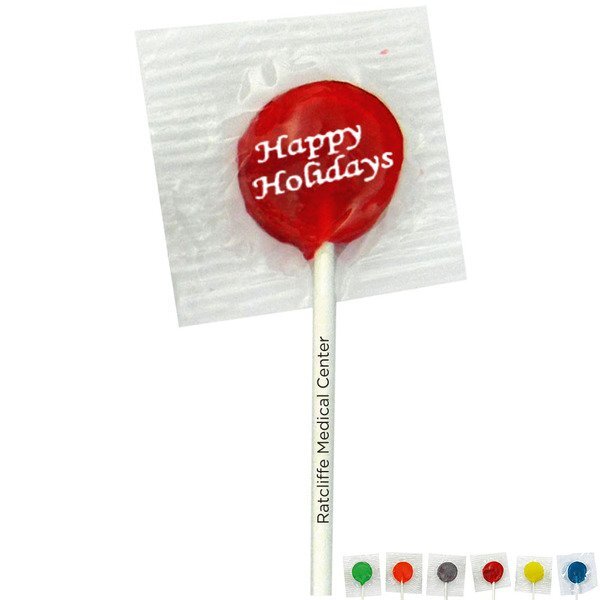Happy Holidays Design, Custom Lollipops