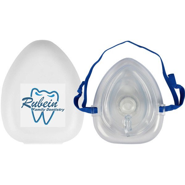 CPR Compact Mask w/ O2 Inlet & Case