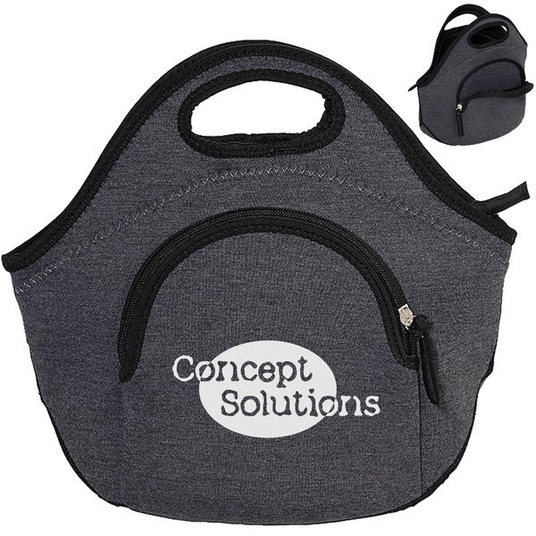 Heathered Neoprene 7-Can Lunch Tote w/ Pocket