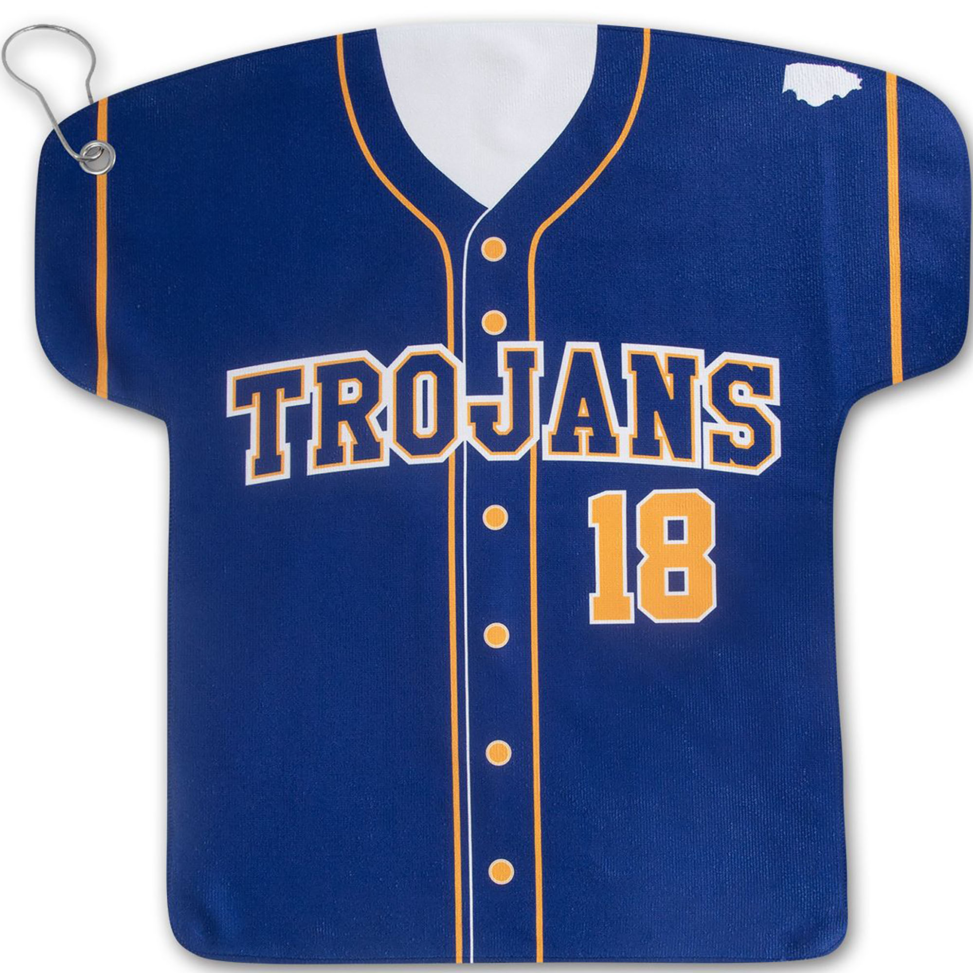 Baseball Jersey Shape Rally Towel 17x18, Sublimated - Item #571-3 -   Custom Printed Promotional Products