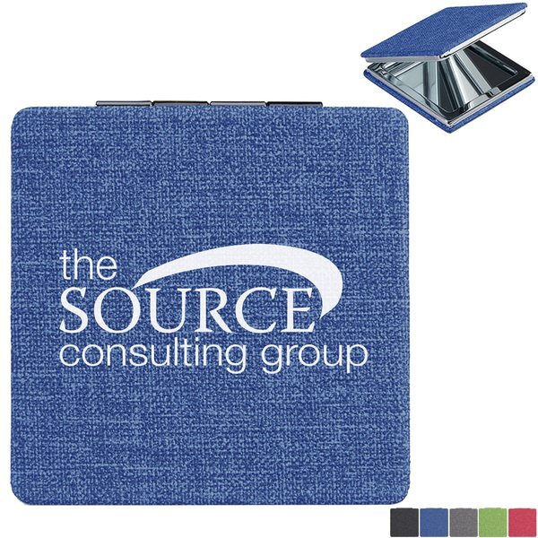 Heathered Square Compact Mirror