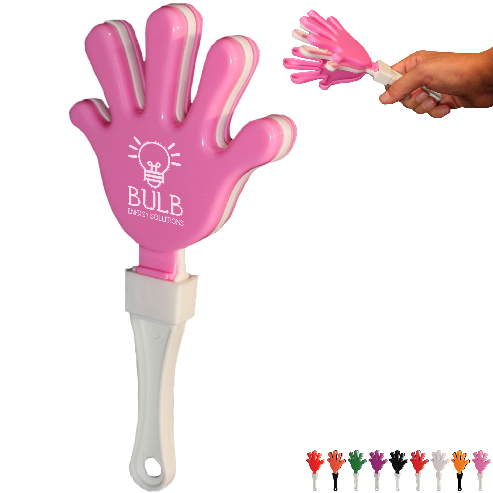 Neon Hand Clappers -- Colorful Noisemakers