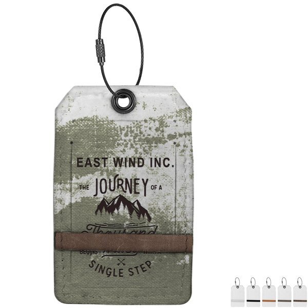 Pikes Recycled Dye-Sublimated Felt Luggage Tag