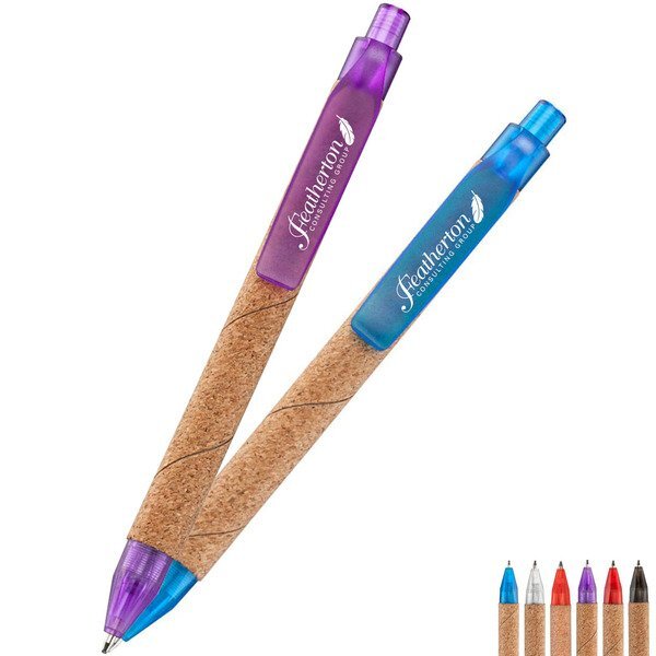 Helios Cork Barrel Retractable Pen