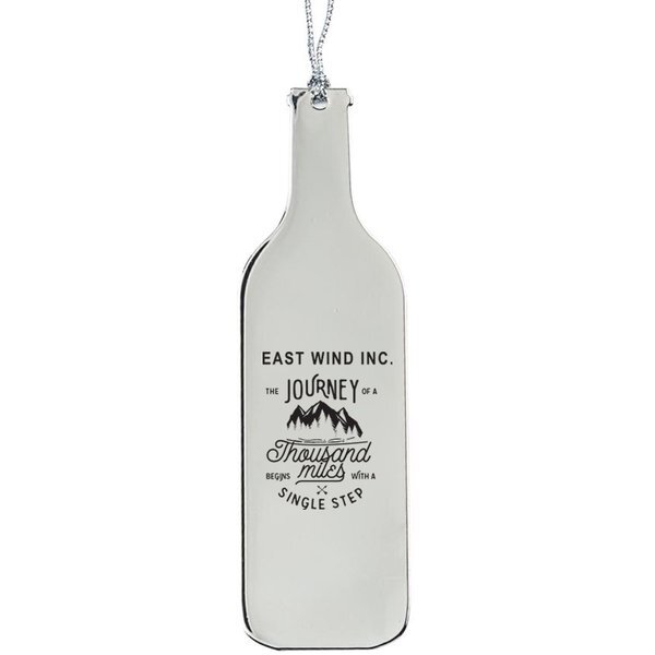 Wine Bottle Stainless Steel Ornament