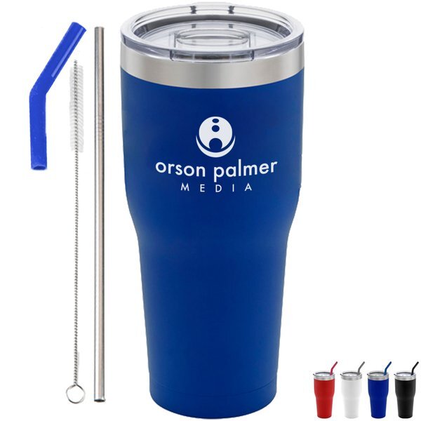 Basecamp® K2 Vacuum Insulated Tumbler w/ Stainless Steel Straw, 30oz.