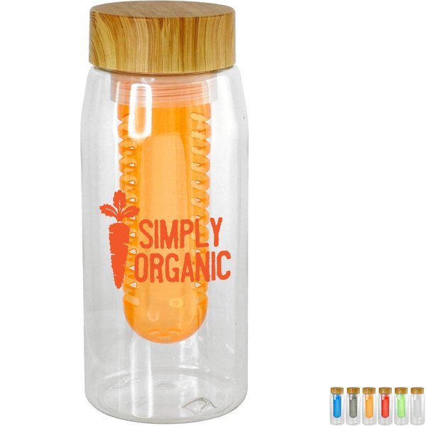 Bamboo Lid Bottle w/ Colorful Infuser, 25oz.