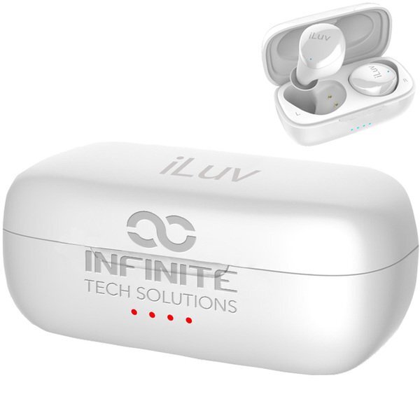 iLuv® Wireless Button-Free Earbuds & Charger Case