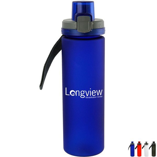 Locking Lid Frosted Water Bottle, 24oz.