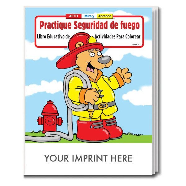 Practice Fire Safety Coloring Book - <i>Spanish Version</i>