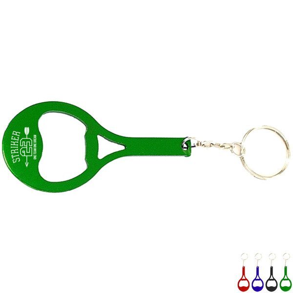 Tennis Racket Aluminum Bottle Opener Key Chain
