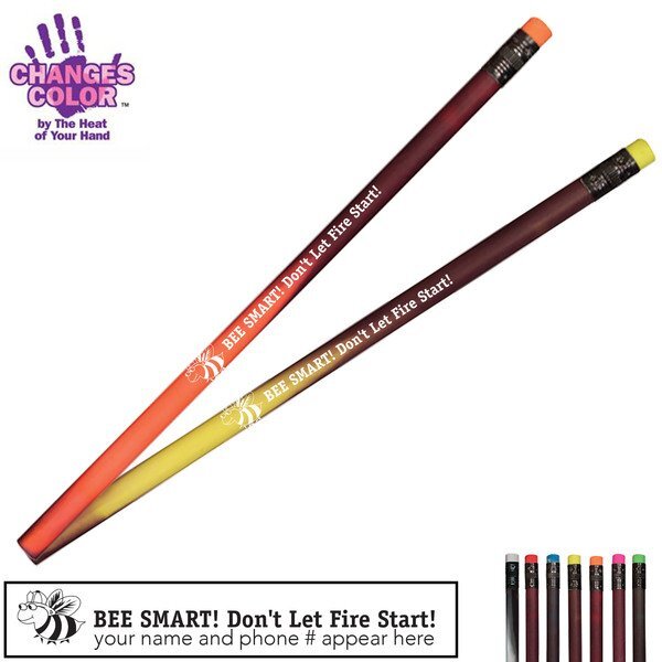 Bee Smart Don't Let Fire Start Mood Shadow Color Changing Pencil