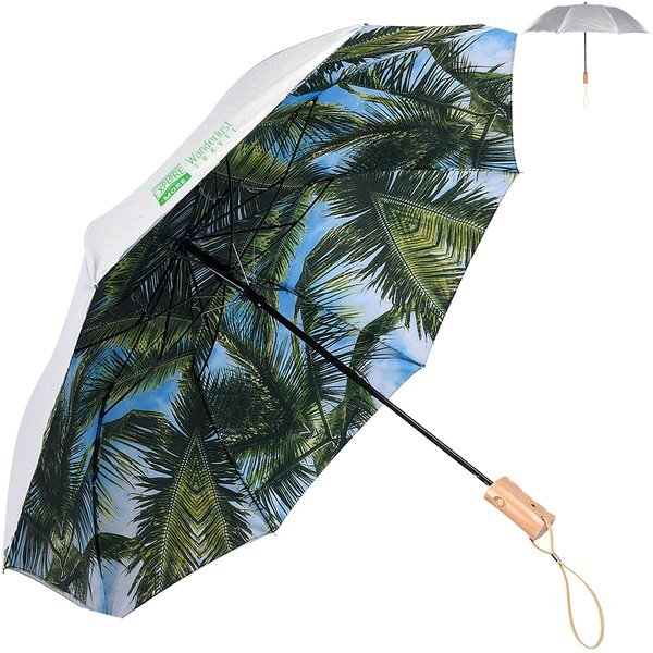 Palm Bay Auto Open Folding Umbrella, 46" Arc