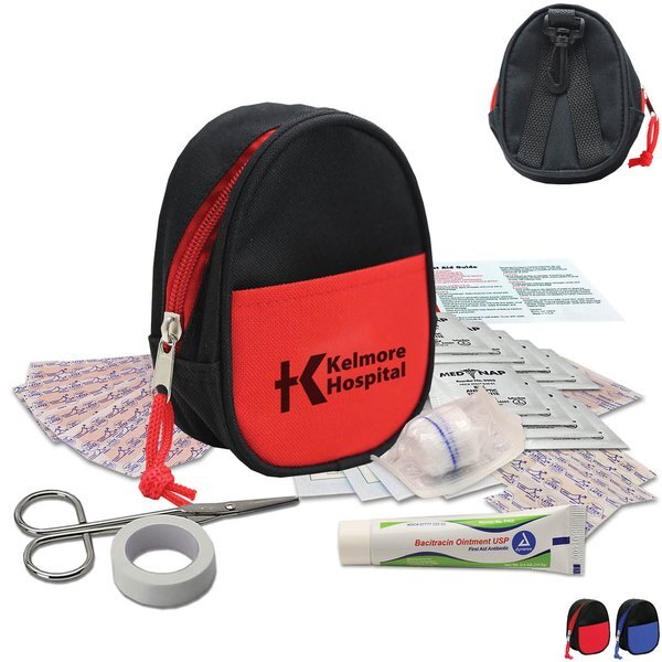 Zippered Polyester Tote First Aid Kit