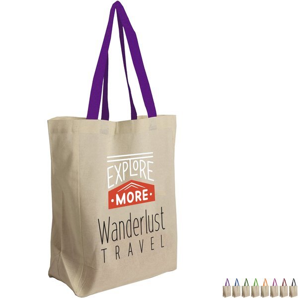 Brunch Cotton Grocery Tote, Full Color Imprint