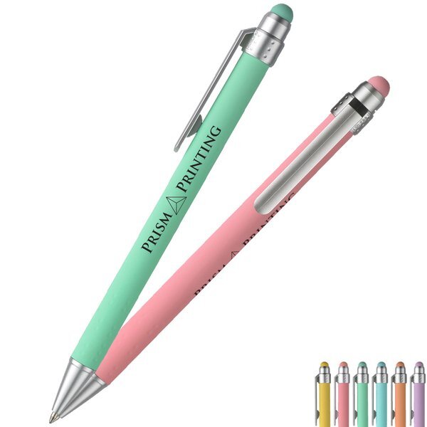 Lavon Pastel Soft Touch Retractable Stylus Pen