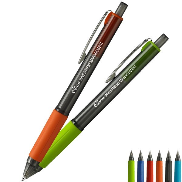 Anton Clear Retractable Pen w/ Hybrid Ink