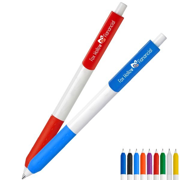 Alamo Prime Retractable Grip Pen w/ Full Color XL Clip