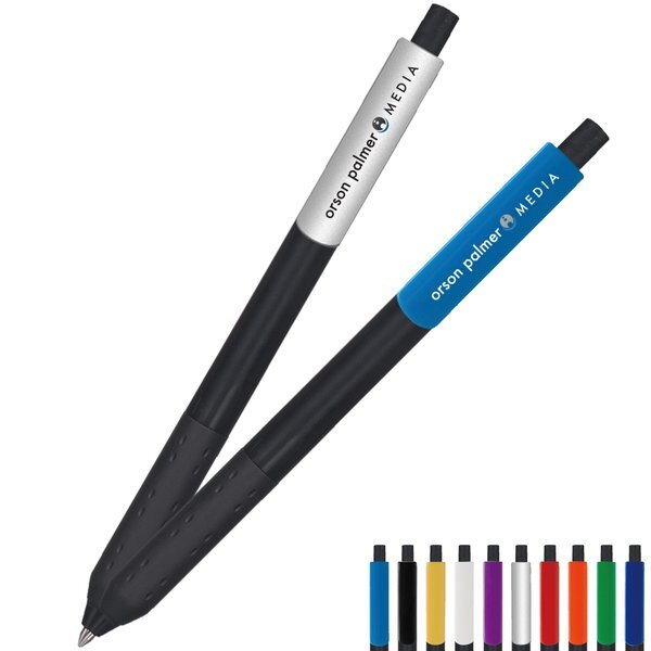 Alamo Onyx Retractable Pen w/ Full Color XL Clip