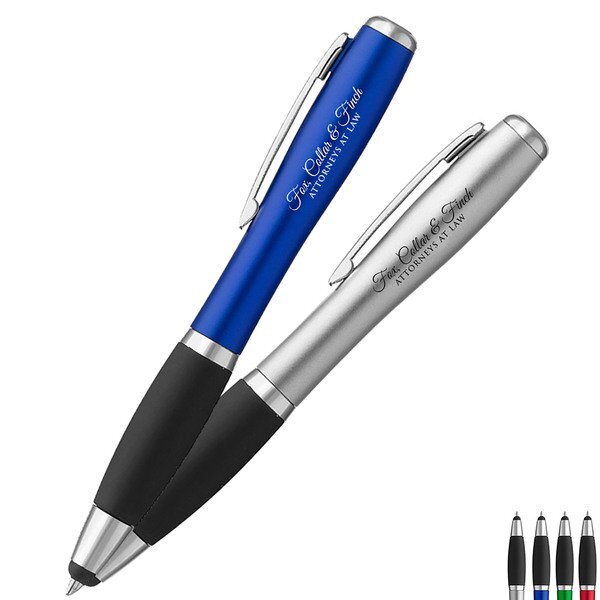 Curvaceous Stylus Ballpoint with Light